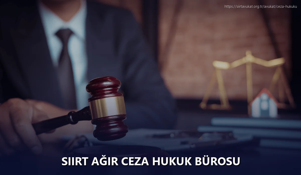Siirt Ağır Ceza Hukuk Bürosu